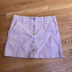 Corduroy mini skirt
